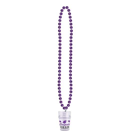 Beistle Grad Beads with Glass, 3ct. in Purple | 33" | Michaels®